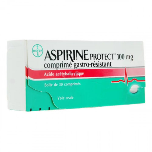 Aspirine Protect 100 mg 30 comprimés