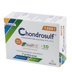 CHONDROSULF 1200 mg SANS SUCRE, gel oral édulcoré au xylitol, sachets boîte de 30