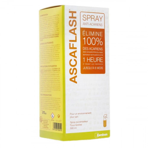 ASCAFLASH Spray Contre La Gale et les Punaires de Lit - 500ml