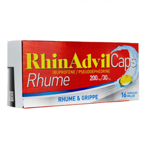 RhinAdvil Caps Rhume 16 capsules molles
