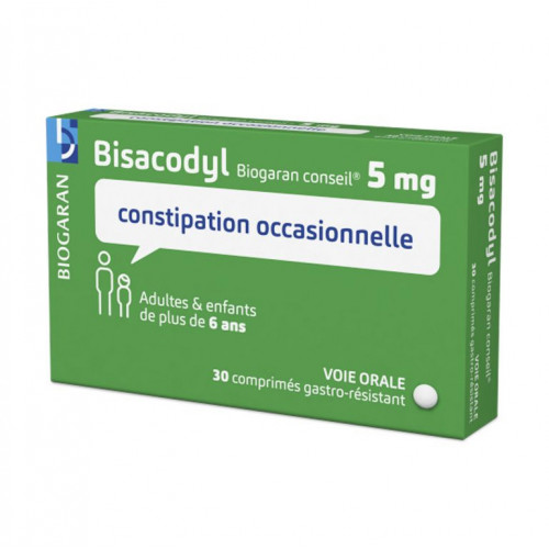 BISACODYL ARROW CONSEIL 5 mg, comprimé gastro-résistant, boîte de 30