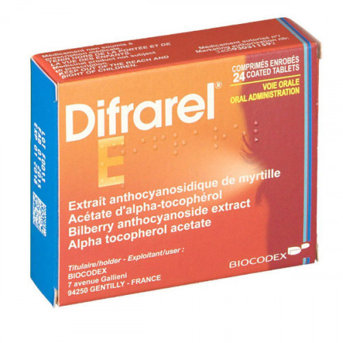Difrarel E 24 comprimés