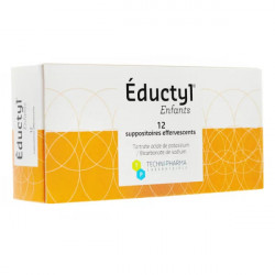 Eductyl suppositoires enfants 12 suppositoires effervescents