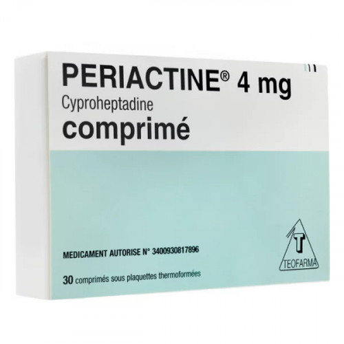 Periactine 4mg 30 comprimés