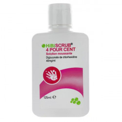 Hibiscrub 4% solution moussante 125 ml
