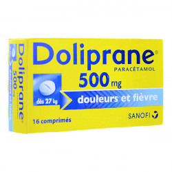 Doliprane 500 mg 16 comprimés