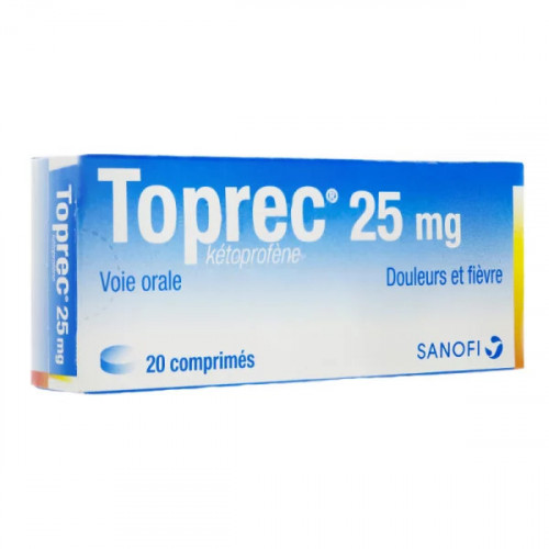 Toprec 25 mg 20 comprimés