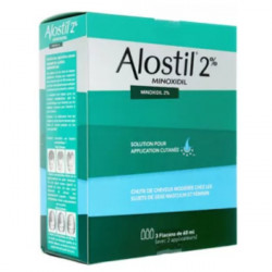 Alostil Minoxidil 2% solution 3 x 6 0ml