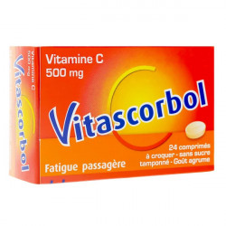 Vitascorbol vitamine C 500mg 24 comprimés à croquer