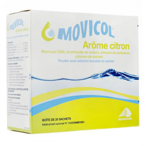 Movicol citron poudre 20 sachets