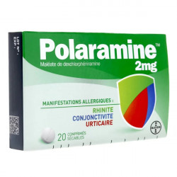 Polaramine 2 mg 20 comprimés