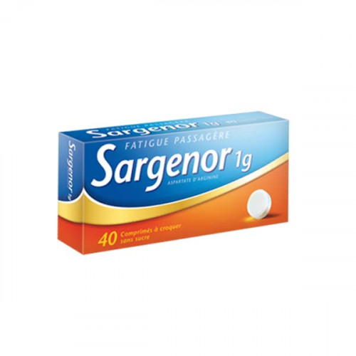 SARGENOR SANS SUCRE 1 g, comprimé à croquer édulcoré à la saccharine sodique et au cyclamate de sodium, boîte de 40