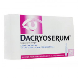 Dacryoserum lavage oculaire 20 unidoses