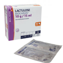 LACTULOSE BIOGARAN 10 g/15 mL Solution buvable boîte de 20 sachets de 15 ml