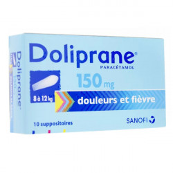 DOLIPRANE 150 mg, 10 suppositoires