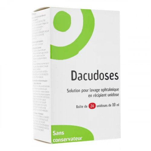 Dacudose solution pour lavage oculaire 24 unidoses
