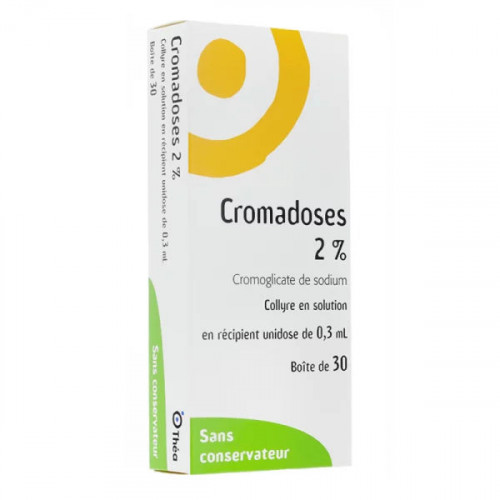 Cromadoses 2% collyre 30 unidoses