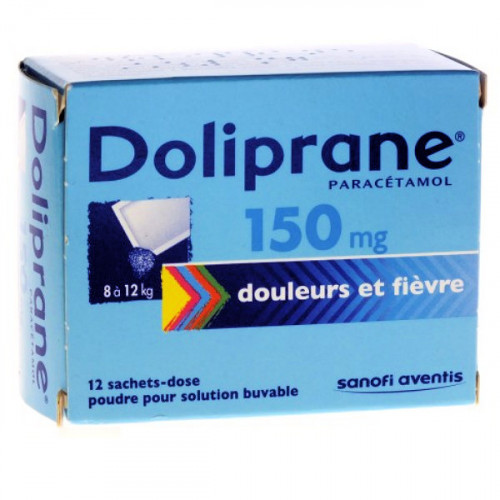 Doliprane 150 mg poudre 12 sachets