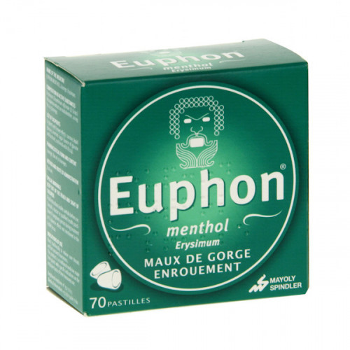 EUPHON Mernthol, 70 pastilles