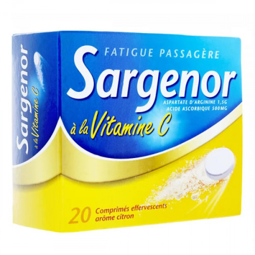 Sargenor vitamine C 20 comprimés effervescents