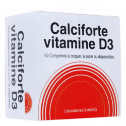  Pharmacie des Drakkars Calciforte vitamine D3 60 comprimés à croquer