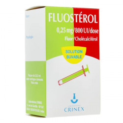 Fluostérol 0,25mg/800 UI/dose gouttes Flacon 22,5ml