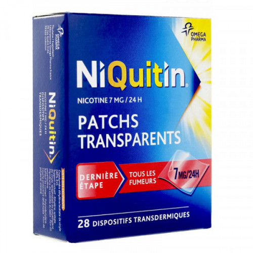 NIQUITIN 7 mg/24h, 28 patchs