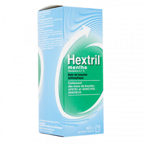 Hextril Menthe bain de bouche 400 ml
