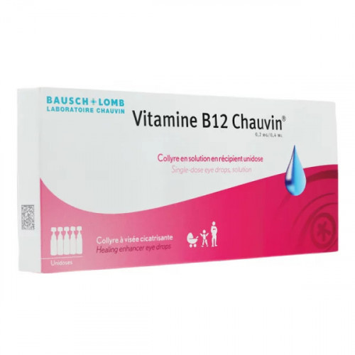 Collyre vitamine B12 Chauvin 10 unidoses
