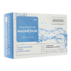 Granions de magnésium 3,82mg/2ml 30 ampoules
