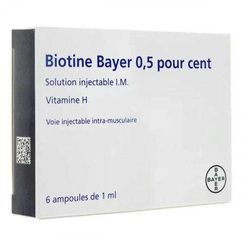 BIOTINE BAYER 0.5% Injectable - 6 Ampoules