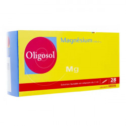 Oligosol magnésium 28 ampoules