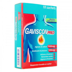 GavisconPro menthe sans sucre suspension buvable 10 sachets