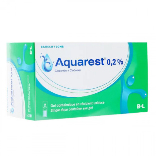 Aquarest gel ophtalmique 60 unidoses