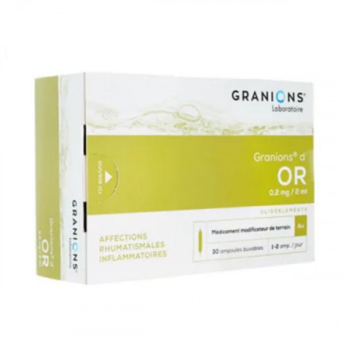 Granions d'or 0,2mg/2ml 30 ampoules