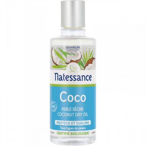Natessance Coco Protège Et Sublime Huile Sèche Bio 100 ml 