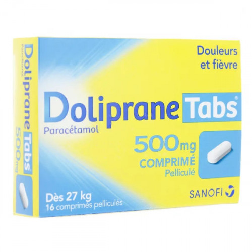 Doliprane Tabs 500 mg 16 comprimés