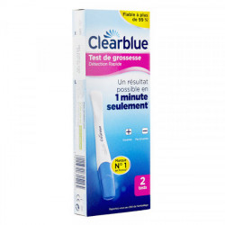 Clearblue Plus test de grossesse détection rapide 2 tests