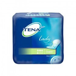 TENA LADY Protection anatomique adhésive pour incontinence urinaire - super (ref. 761703) Boîte/30