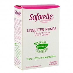 Saforelle Lingettes Intimes Ultra Douces 10 Sachets Individuels