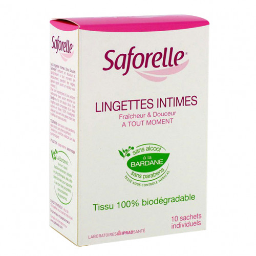 Saforelle Lingettes Intimes 10 sachets