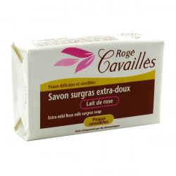 Rogé Cavaillès Savon Surgras Extra Doux Lait de Rose Peaux Sensibles 250g