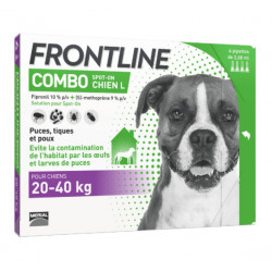 Frontline Combo Chien 20-40 kg 4 pipettes