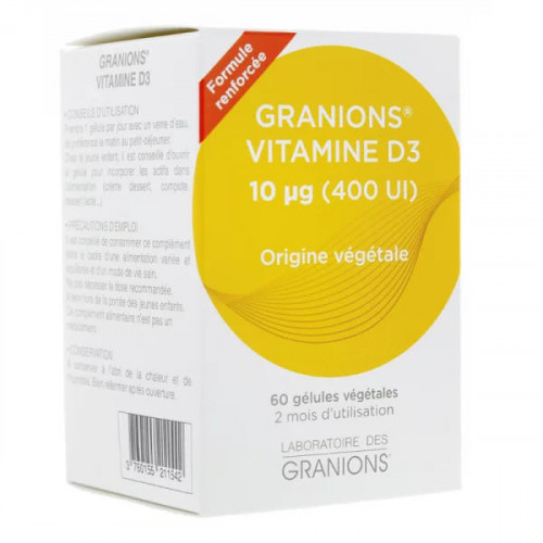 Granions Vitamine D3 60 gélules