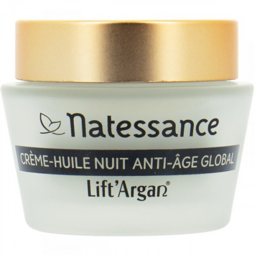 Natessance Lift'Argan Crème Huile Nuit Anti-Age Global Bio 50 ml 
