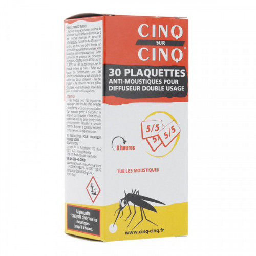 Cinq sur Cinq Tropic Lotion Anti-Moustiques Lot de 2 x 75 ml - PharmaJ