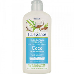 Natessance Shampooing Coco et Kératine Végétale 250 ml 