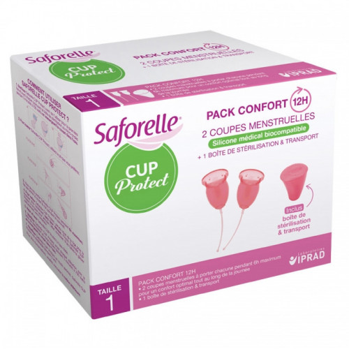 SAFORELLE CUP PROTECT 2 COUPES MENSTRUELLES TAILLE 1