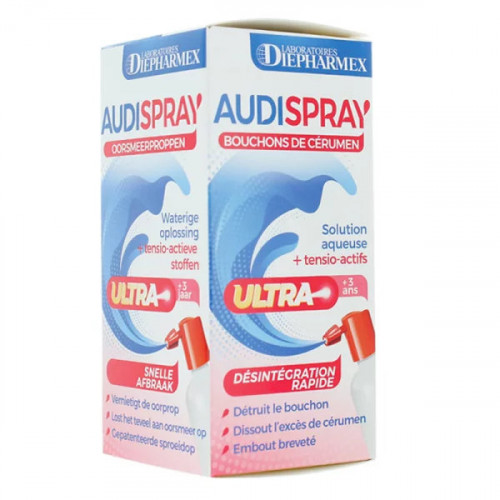 Audispray Adulte Solution Auriculaire 2 sprays 50ml