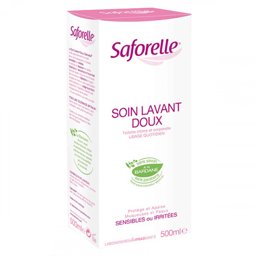 Saforelle Soin Lavant Doux Hygiène Intime et Corporelle 500ml